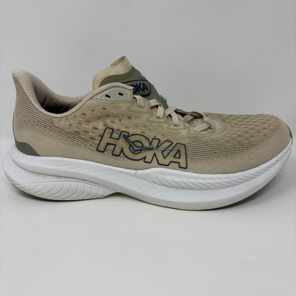 Hoka Mach 6 Mens Size 10.5 Green White Athletic Running Shoes (1147790 OKB)